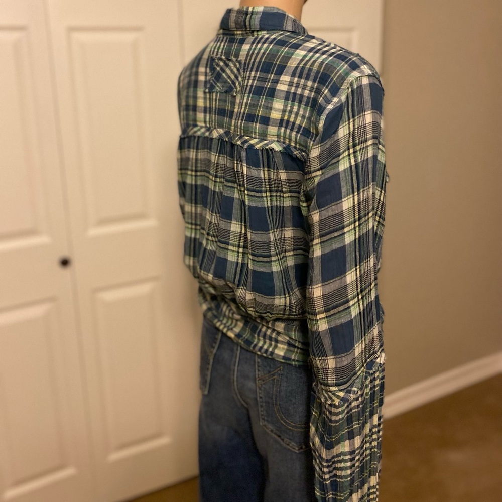 Free People Western Plaid Shirt - Picture 8 of 11